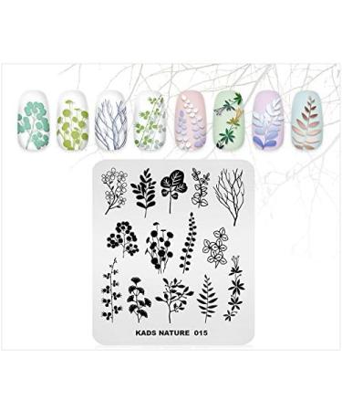 Alexnailart Flower Print Stamping Plates Set (NA015) - Manicure Template & Nail Art Tools - Buy Online on SooperMarket.com