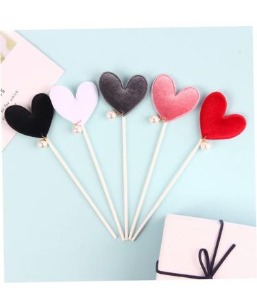 Warmhm 10pcs Valentines Day Food Picks Engagement Cake Toppers Valentine Day Food Picks Christmas Cupcake Topper Proposal Cake Toppers Valentine Day Party Supplies Heart Love Fruit Baby - Buy Online on SooperMarket.com