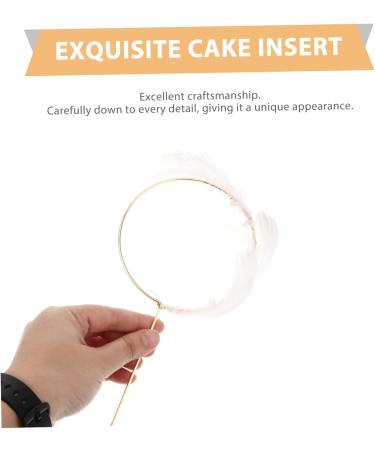 Angoily Cake Picks Cupcake Topper Cake Decoration Cake Pick Party Supplies White Paper Cup Pearl - Buy Online on SooperMarket.com