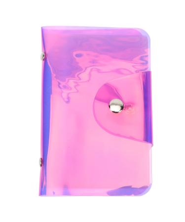 Beaupretty Nailart card holder Nail Art stamping plate holder Stamping template holder 20-slot stamp slab collection nail art plate organizer manicure storage bag like pink