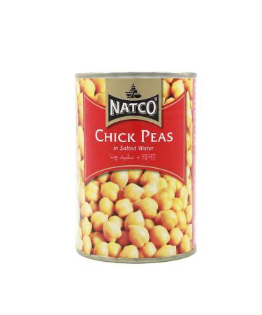 Natco Chick Peas | 400G | Chickpeas in Salted Water |Kala Chana |High Protein | Vegan |Ready to Cook | Indian Origin