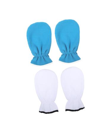 FOYTOKI 2 Pairs Essential Oil Gloves Paraffin Gloves Professional Wax Mitts Portable Paraffin Mitts Nursing Supply Washable Wax Mitts Washable Wax Gloves Professional Paraffin Mitts