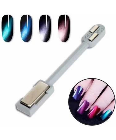 lmoikesz Nail Magnets Stick Cat Eyes Double-Headed Manicure Tool Multi-function Effect Powerful for Home Salon Studio Decor - Buy Online on SooperMarket.com