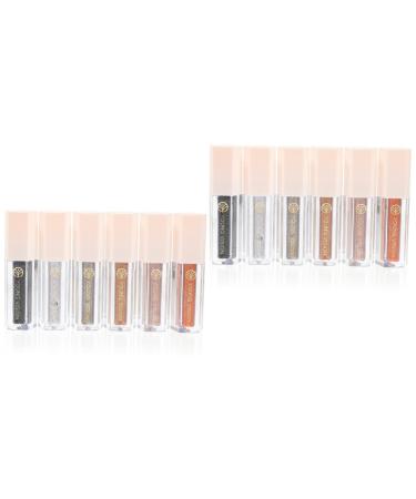 Angoily 12 Pcs Eye Shadow Set High Pigmented Eye Shadow Glitter Eye Shadow Eye Glitter Make up Accessories Glitter Eye Makeup Glow Accessories Makeup Stuff Miss Cosmetic Highlighter Eyes