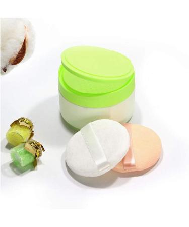 Travel-Friendly Baby Powder Container - Refillable Plastic Bath Powder Tank with Sieve - Portable Talcum Powder for Home & Travel (Green) - Buy Online on SooperMarket.com