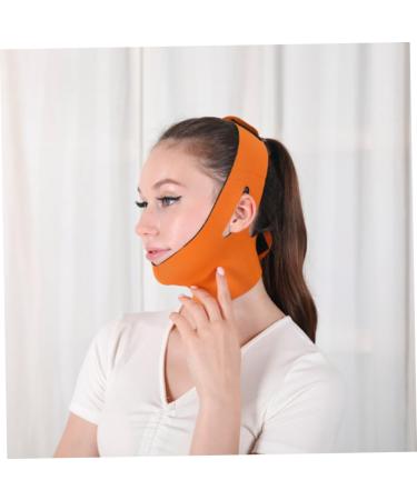 Face Slimming Strap - Double Chin Reducer Facial Mask for Women | Thin Neck Facelift in Orange Red - Shop Now - Buy Online on SooperMarket.com