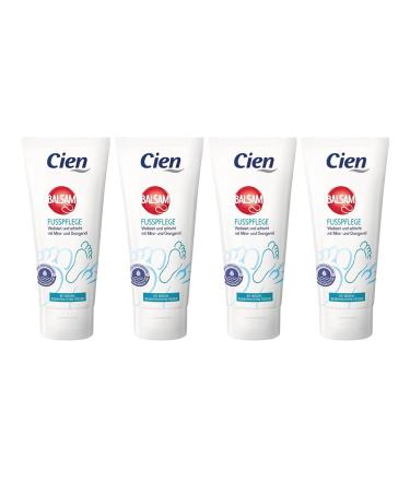 Cien foot care BALM for tired stressed feet pack of 4 4 x 100 ml ( 400 ml)