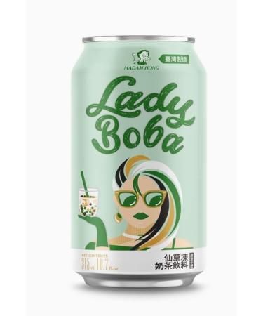 SUPPLIIONLINE Madam Hong Best chilled Lady Boba Grass Jelly and Brown Sugar Bubble Tea - 315ml (Grass Jelly)