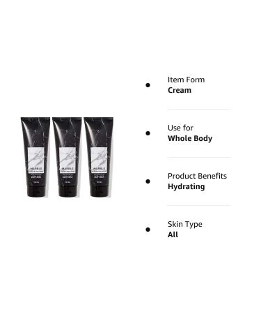 Bath and Body Works Marble For Men Ultra Shea Body Cream 8 fl oz 3-Pack - Signature Scent - Buy Online on SooperMarket.com