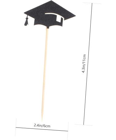 Cabilock 72 Pcs Graduation Hat Picks Kindergarten Graduation Cake Decors Grad Cap Cupcake Toppers Grad Cupcake Picks Congrats Grad Cupcake Topper Insert Card Bamboo Dessert Table - Buy Online on SooperMarket.com