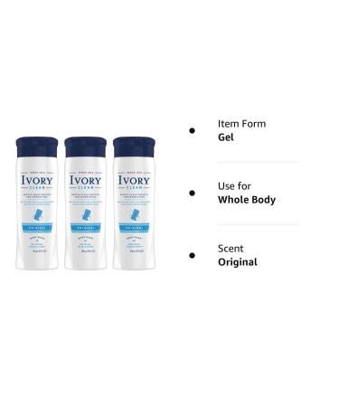 Ivory Original Body Wash - 12 oz, 3 Pack - Gentle and Hydrating Formula - Buy Online on SooperMarket.com