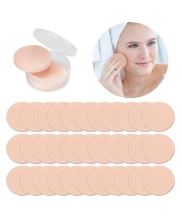 Set Of 100Pcs Round Blender Sponges Ultra Soft Makeup Beauty Sponges For Eye Face Foundation Facial Smooth Cosmetics Powder Puffs For Wet & Dry Uses