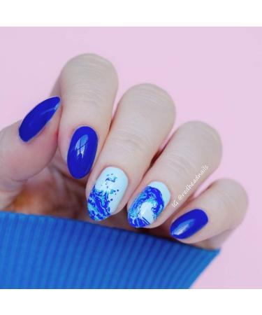 Nail Art Stamping Plate Natural Sea Waves Template - Alexnailart NA011 - Buy Online on SooperMarket.com