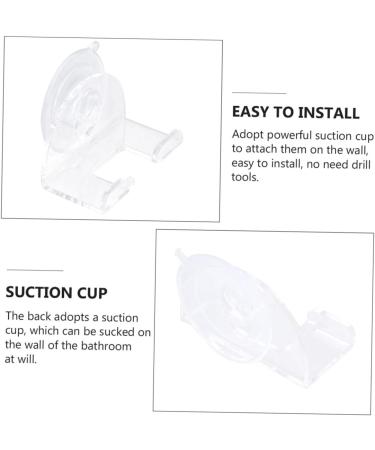 Shop Cabilock 15 Wall-Mounted Shaver Holder - 5pcs Plastic Suction Cup Razor Stand for Bathroom - Durable & Easy to Install - Buy Online on SooperMarket.com