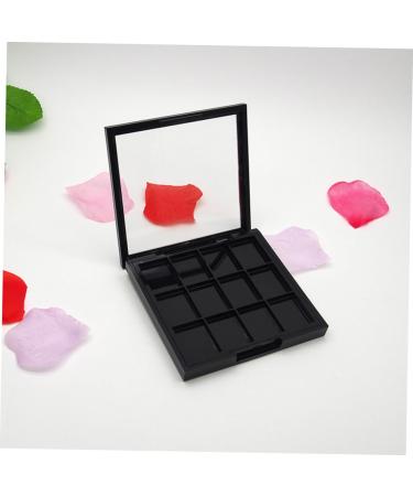 WOONEKY 4 Pcs 12 Empty Eyeshadow Dish Makeup Pallets for Women Travel Eyeshadow Highlight Empty Makeup Black - Buy Online on SooperMarket.com
