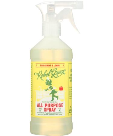 Rebel Green, All Purpose Spray, Peppermint & Lemon, 16 oz