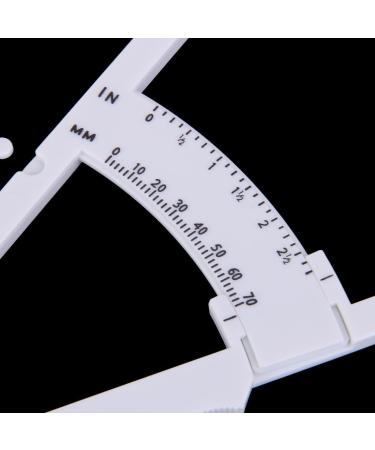 Mag Ideal Body Fat Calipers - Accurate Body Fat Test & Skin Fold Measurement Device for Weight Loss & Fitness - White - Buy Online on SooperMarket.com