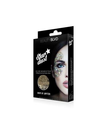 BeautyBLVD Stardust - 3 Piece Face Body & Hair Glitter Kit | Cosmetic Glitter for Festivals & Parties | Cruelty Free - Buy Online on SooperMarket.com