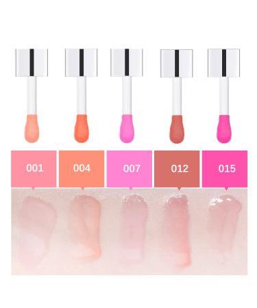 2 PCS Hydrating Plumping Lip Oil Gloss - Moisturizing & Long Lasting Formula for Nourished Lips - Non-Sticky & Transparent Shine - Buy Online on SooperMarket.com