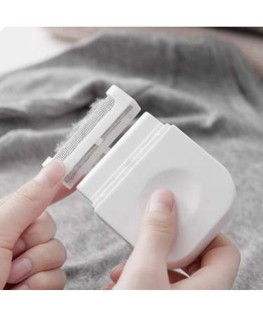 Samnuerly Portable Lint Clothing Razor - 6.4x2x8cm Removable Fuzz & Fluff Remover in White | Best Handheld Fabric Shaver for International Shipping - Buy Online on SooperMarket.com