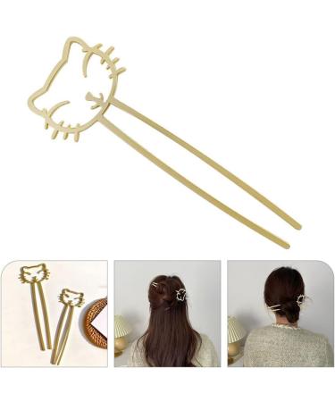 minkissy Cute Cute Hairpin Cat Hair Clips Cat Hair Pin Women Hair Accessories Retro Hairpin Girl Hair Accessories Cute Hair Clips for Women Hair Bun Hair Fork Lazy Wind Miss Alloy - Buy Online on SooperMarket.com