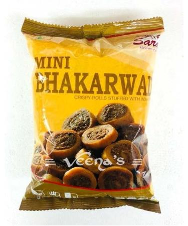 Saras Mini Bhakharwadi 200g (Pack of 2) | Crunchy and Flavorful Snack | Popular Indian Savouries | Treat for Every Occasions | Bite Sized Snack - Buy Online on SooperMarket.com