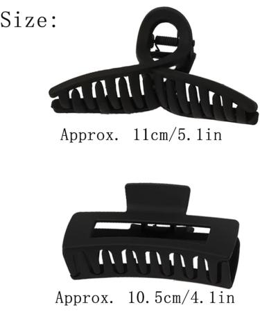 4 Pcs Matte Hair Clips Strong Hold Hair Clips Large Non Slip Hair Clips Hair Claw Clips For Women & Girl (Crossed) - Buy Online on SooperMarket.com