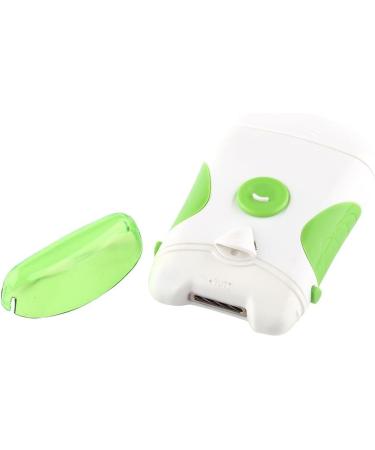 Wakects Electric Nail Clipper Innovative 2-in-1 Design Safe Touch Built-in Light Removable Head White and Green - Buy Online on SooperMarket.com
