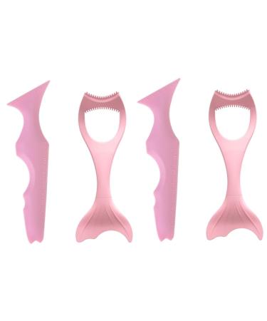 Baluue 4 Pcs Eyeliner De Para Gelatinas Eyeshadow Stencil Make up Kit Eyeshadow Aid Tool Pink