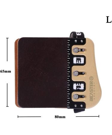 Bicaster Barebow Finger Tabs Cordovan Leather + Brass Finger Guards - RH Medium - Buy Online on SooperMarket.com