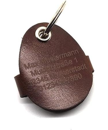 Copter Farm Dog Brand Bag | Engraved Leather Dog Collar | Personalized Oval Design | Premium Art & Real Leather - Buy Online on SooperMarket.com
