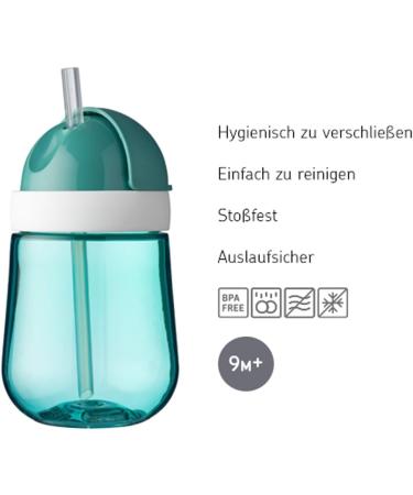 Mepal Mio Toddler Straw Cup - BPA Free Dishwasher Safe 300ml - Ideal for Kids 9 Months & Up - Flowers & Butterflies Design - Buy Online on SooperMarket.com