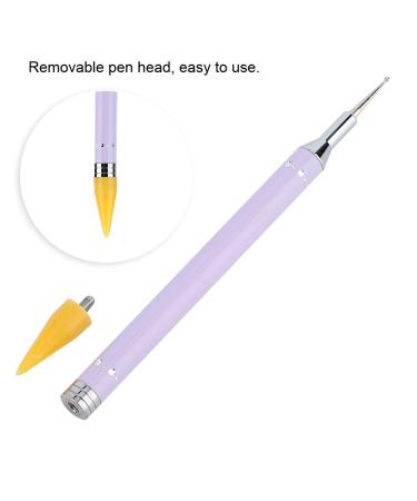 Shop Nail Art Accessories: Rhinestone Pickup Tool Dual-Ended Dotting Pencil & Candy Color Wax Stone Picker - Buy Online on SooperMarket.com