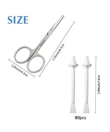 Nose Wax Applicators & Hair Removal Kit - 81 Pieces | Chopsticks Strips Scissors & More - International Shipping - Buy Online on SooperMarket.com