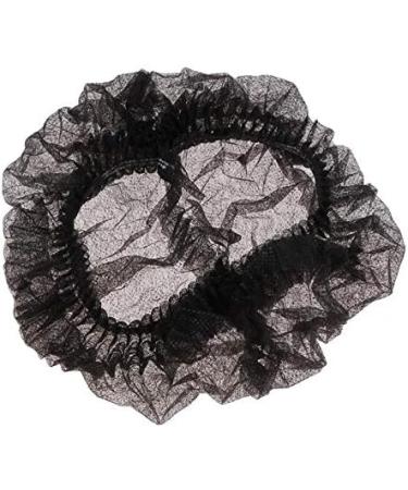 100pcs Tvoip Disposable Cap Hair Net Bouffant Cap - Black - Anti Dust Non-Woven Head Cover for Hair Protection - Buy Online on SooperMarket.com