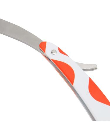 Premium Straight Edge Stainless Steel Razor for Men - Rust & Corrosion Resistant Manual Shaving for Beards & Eyebrows - Perfect for Home & Salons - Buy Online on SooperMarket.com
