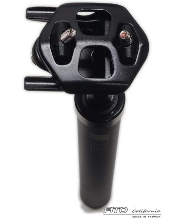 Fito Performance Edition 6061 Aluminum Alloy Suspension Seatpost 27.2 x 350mm - BLACK - Made in Taiwan - Buy Online on SooperMarket.com