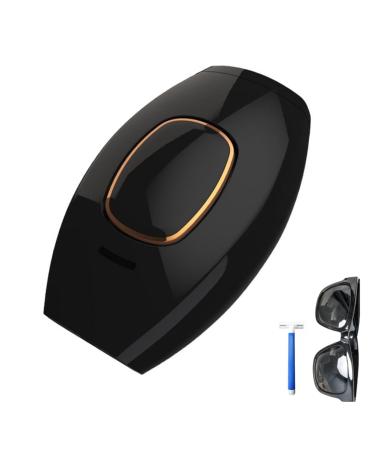 PureGlow Hair Removal IPL Hair Removal Device Permanent Hair Removal Device with 5 Energy Levels Painless Hair Removal for Women and Men Hair Remover for Facial Legs Arms Body (Black)