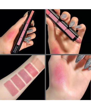 MIESCHER Colored Matte Nude Lipstick - Full Coverage Lip Crayon for Bold Deep Red Lips - Waterproof & Smudge Proof - Buy Online on SooperMarket.com