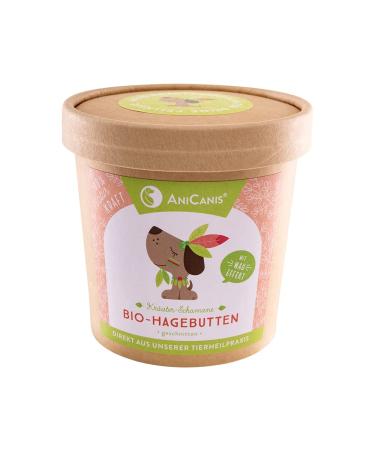 Anicanis Bio rose hips for dogs - cut - joints - Immune system and vitamin C - feed supplement Dietary supplements cut by veterinary practitioner - 125g organic bio rose hips