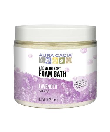 Aura Cacia Aromatherapy Foam Bath Relaxing Lavender 14 oz (397 g)