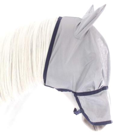Buy Bucas Buzz Off Fly Mask Extended Nose LL Silver - Premium Fly Protection for Horses - International Shipping Available - Buy Online on SooperMarket.com
