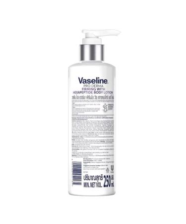Vaseline Pro Derma Firming Body Lotion 250ml - Anti-Aging Hexapeptide & Vitamin A for Sagging Skin - International Shipping Available - Buy Online on SooperMarket.com