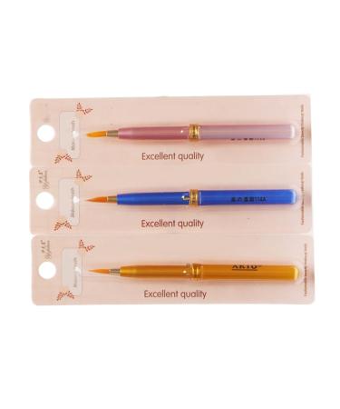 NOLITOY 3pcs Lip Liner Brush Travel Lips Gloss Brush Makeup Lipstick Applicator Lip Makeup Brush Lipstick Lip Brush Tool Eyeshadow Brush Small Tools Make up Metal