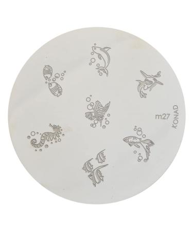Konad stencil stamping stamping stencil M27