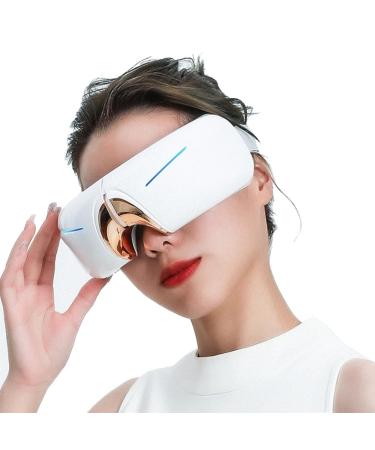 Eye massage device with warmth vibration massage glasses helps improve sleep quality rechargeable eye mask for swollen eyes overwhelmed eyes dark circles