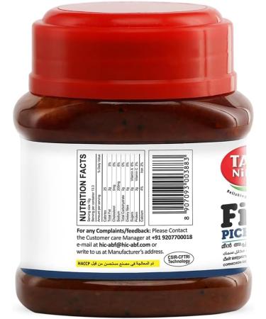 Tasty Nibbles Fish Pickle Non-Veg Authentic And Flavourful Ready To Eat Indian Origin Kerala Spices 400G Pack Of 2 - Buy Online on SooperMarket.com