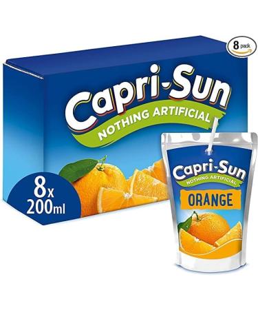 Capri-Sun Orange 8pk 200ml | 4 Pack Bundle | Total 32 x 200ml - Buy Online on SooperMarket.com