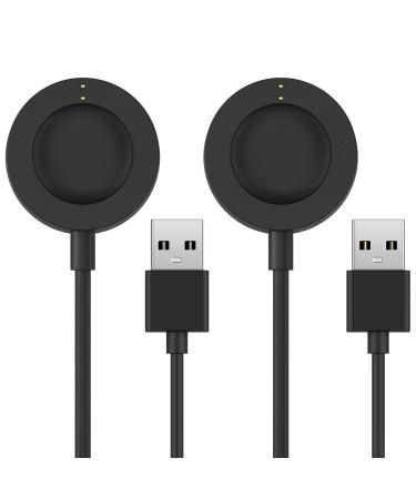 TUSITA Charger Compatible with Gen 6,Gen 5 Garrett Hr/Carlyle/Julianna,Gen 4 Explorist HR/Venture HR/Sport, Gen 5E, Michael Kors Access, Skagen falster 2,Misfit Vapor 2-Smartwatch Accessories [2-Pack]