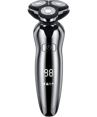 GeRRiT Electric Razor for Men Dry Wet Waterproof Rotary Facial Shaver Portable Face Shaver Cordless Travel USB Rechargeable with Nose Hair Trimmer Facial Cleansing Brush Precision Trimmers for Husb